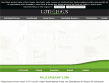 Tablet Screenshot of loth-haus.com